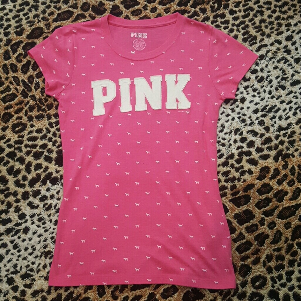 PINK pink short sleeve t-shirt